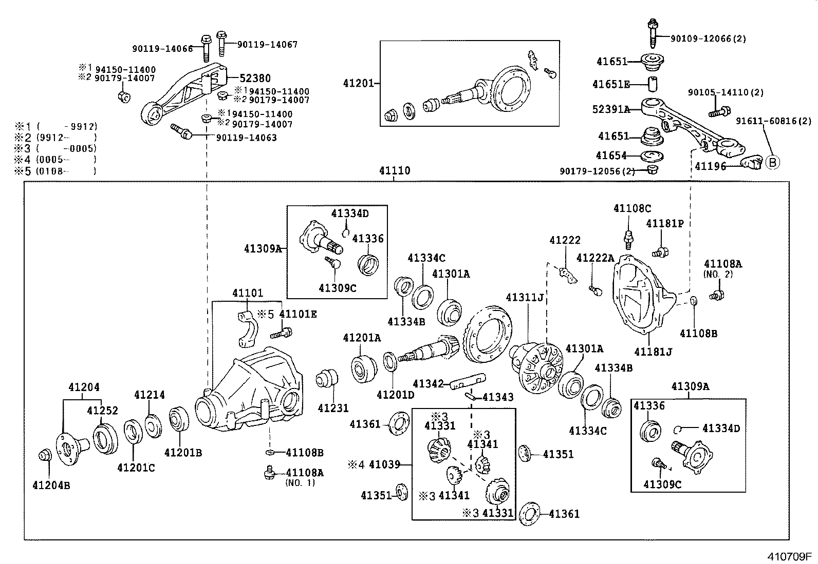  GRANVIA GRAND HIACE |  REAR AXLE HOUSING DIFFERENTIAL