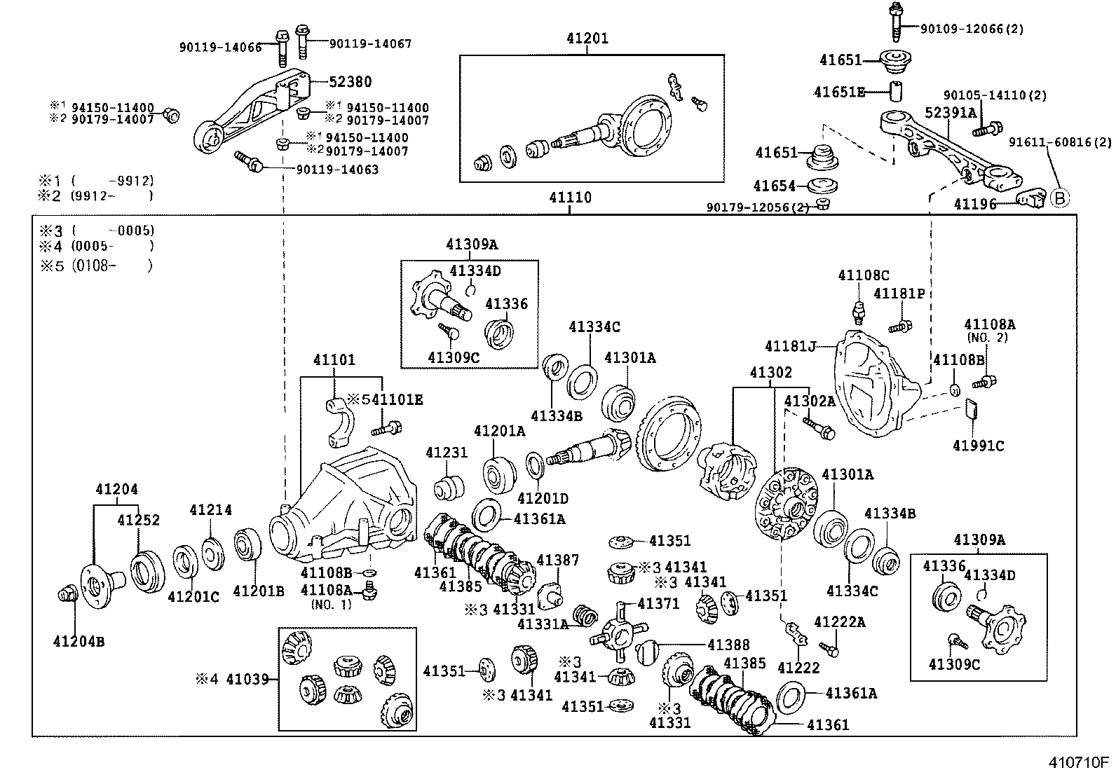  GRANVIA GRAND HIACE |  REAR AXLE HOUSING DIFFERENTIAL