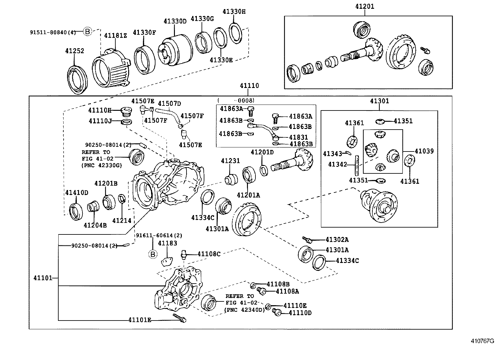  CAMRY GRACIA |  REAR AXLE HOUSING DIFFERENTIAL