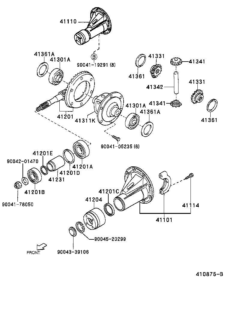  DUET |  REAR AXLE HOUSING DIFFERENTIAL