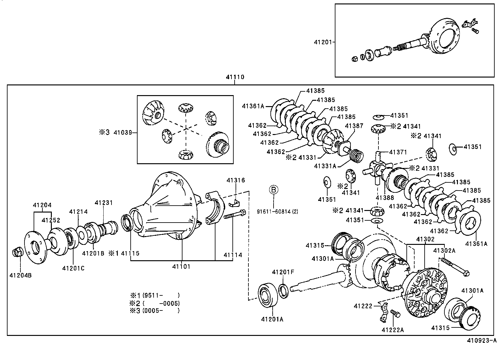  DYNA 150 TOYOACE G15 |  REAR AXLE HOUSING DIFFERENTIAL