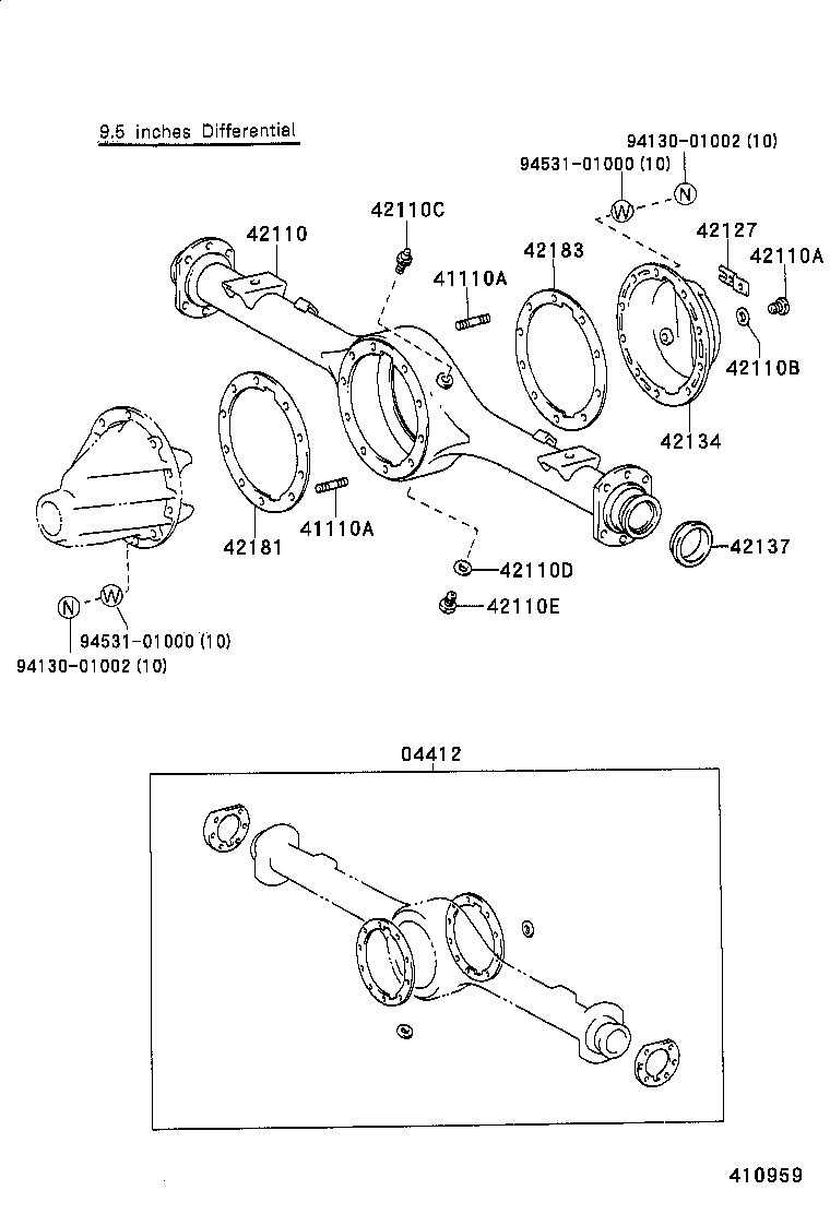  DYNA 150 TOYOACE G15 |  REAR AXLE HOUSING DIFFERENTIAL