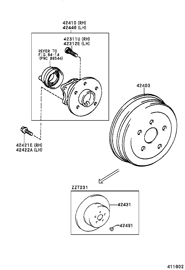  CELICA |  REAR AXLE SHAFT HUB