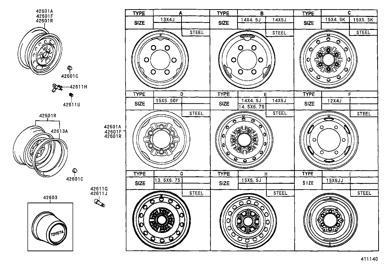  DYNA 150 TOYOACE G15 |  DISC WHEEL WHEEL CAP