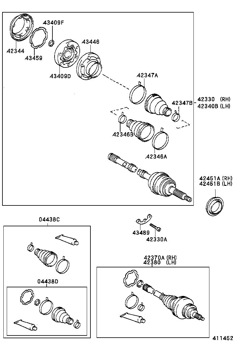  VEROSSA |  REAR AXLE SHAFT HUB