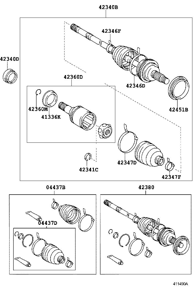  CAMRY |  REAR AXLE SHAFT HUB