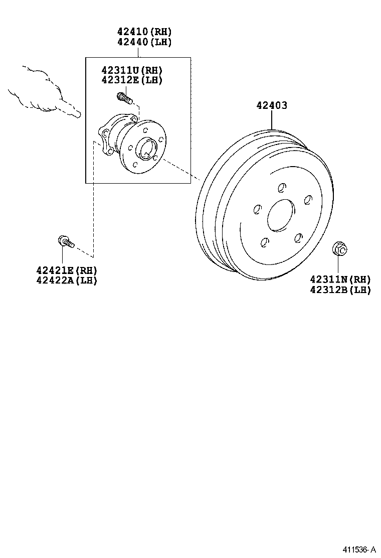  VOLTZ |  REAR AXLE SHAFT HUB