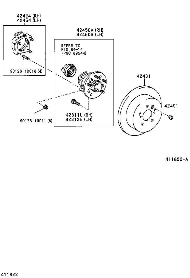  ESTIMA T L |  REAR AXLE SHAFT HUB