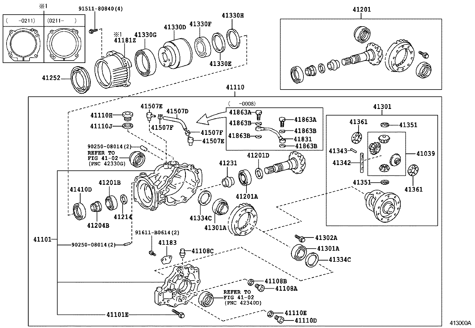  VISTA VISTA ARDEO |  REAR AXLE HOUSING DIFFERENTIAL