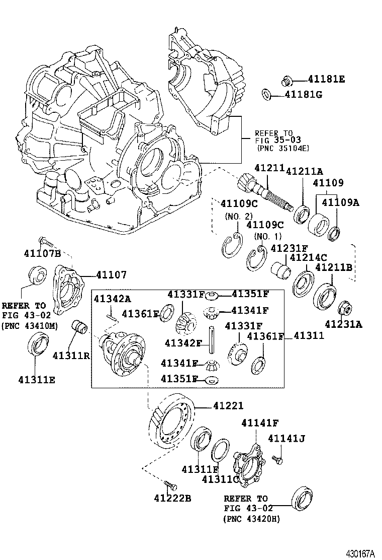 CAMRY GRACIA |  FRONT AXLE HOUSING DIFFERENTIAL