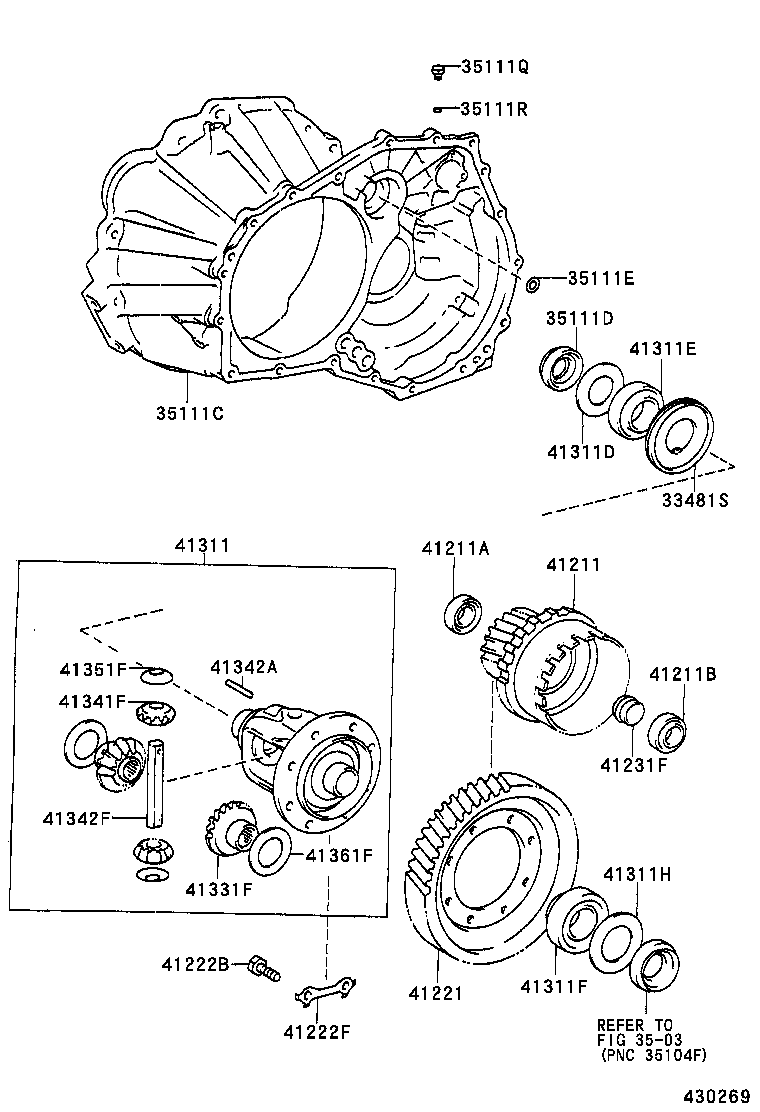  CELICA |  FRONT AXLE HOUSING DIFFERENTIAL