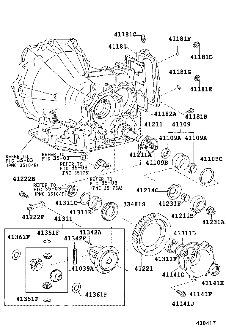  CELICA |  FRONT AXLE HOUSING DIFFERENTIAL
