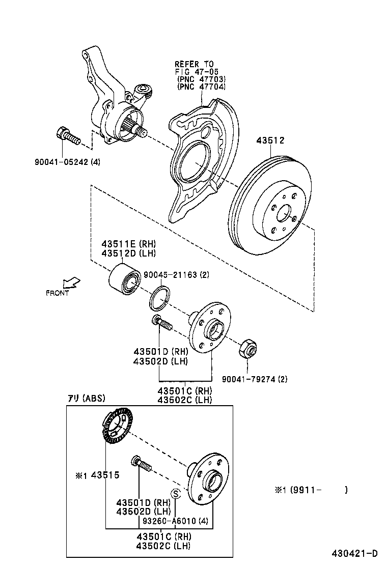  DUET |  FRONT AXLE HUB