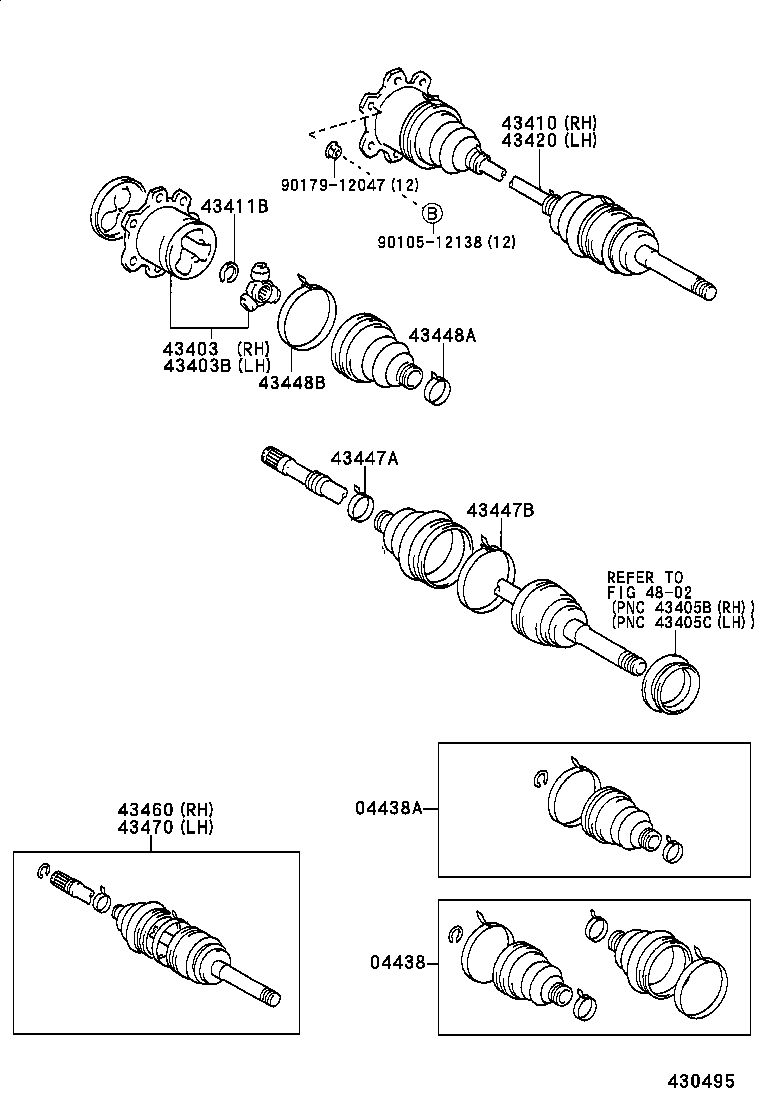  DYNA 150 TOYOACE G15 |  FRONT DRIVE SHAFT