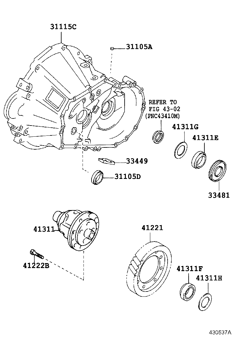  CELICA |  FRONT AXLE HOUSING DIFFERENTIAL