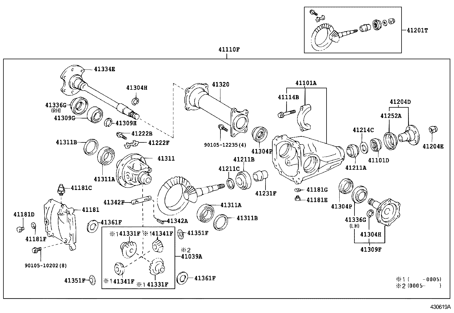  DYNA 150 TOYOACE G15 |  FRONT AXLE HOUSING DIFFERENTIAL
