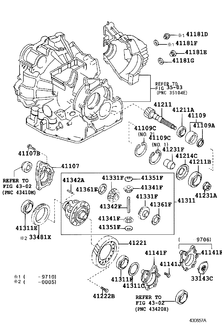  CAMRY GRACIA |  FRONT AXLE HOUSING DIFFERENTIAL