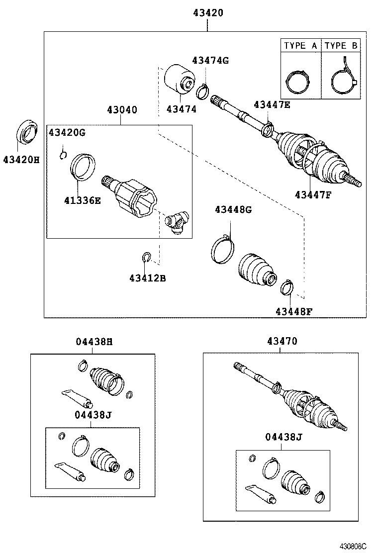  ESTIMA HYBRID |  FRONT DRIVE SHAFT