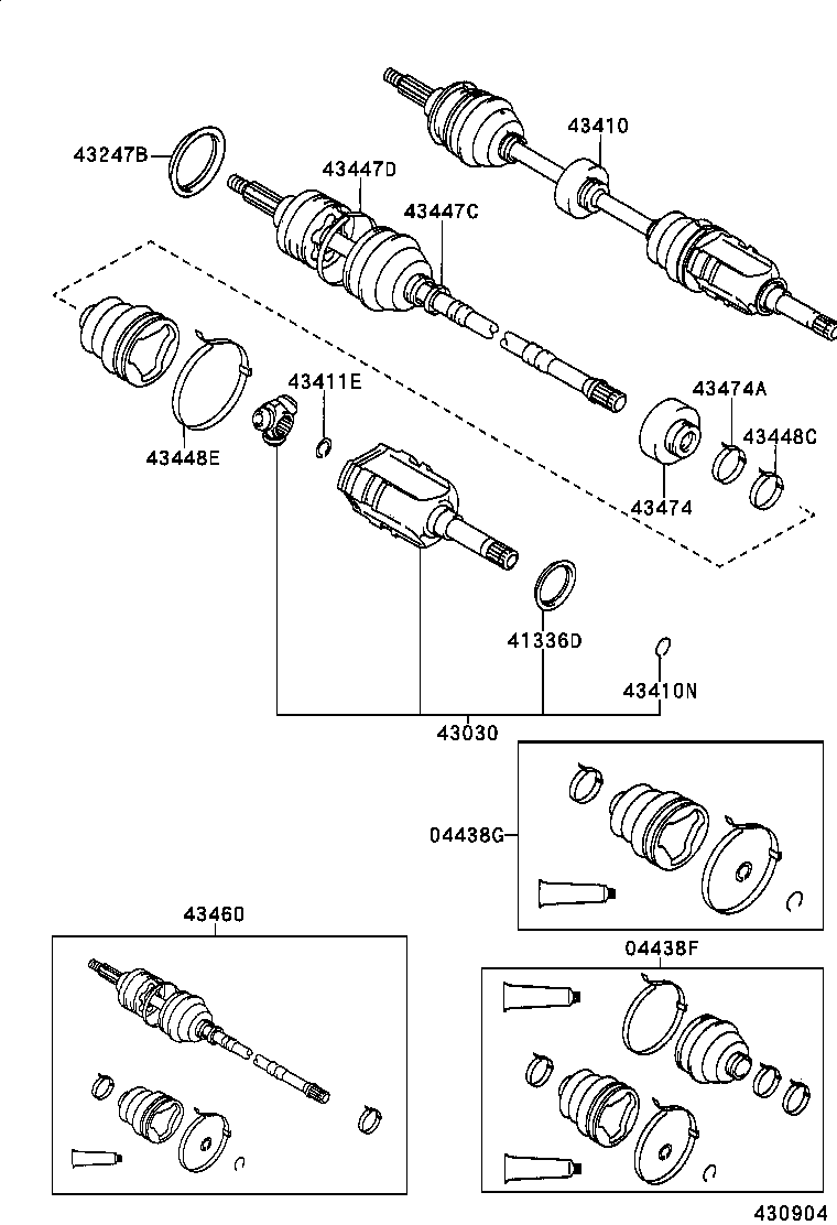  CALDINA |  FRONT DRIVE SHAFT