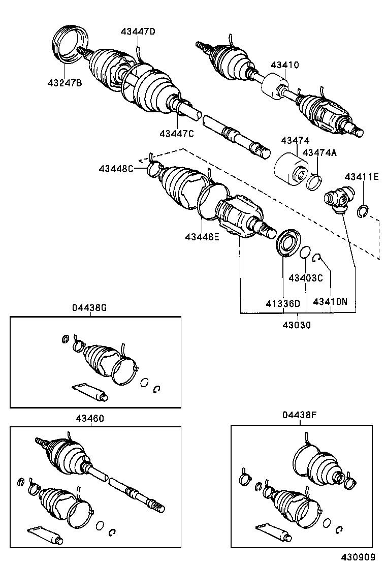  CALDINA |  FRONT DRIVE SHAFT