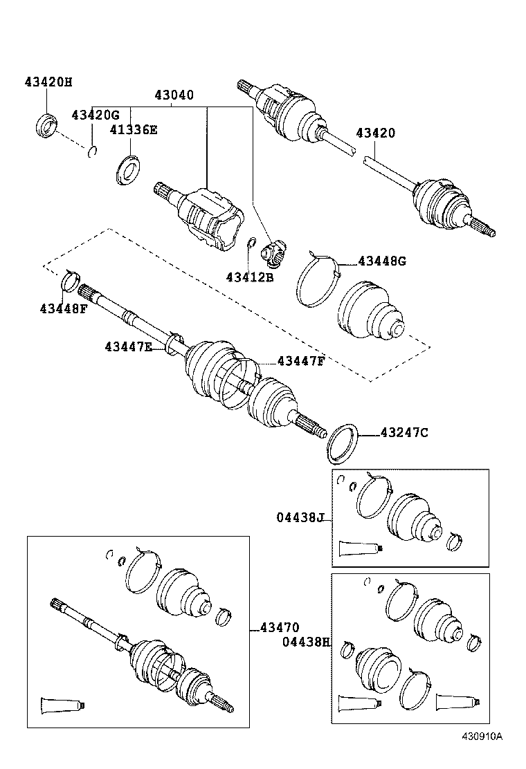  CALDINA |  FRONT DRIVE SHAFT