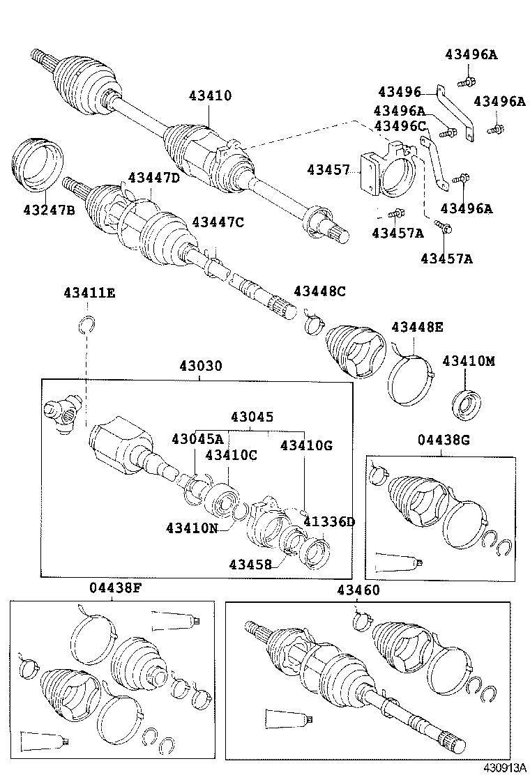  CALDINA |  FRONT DRIVE SHAFT