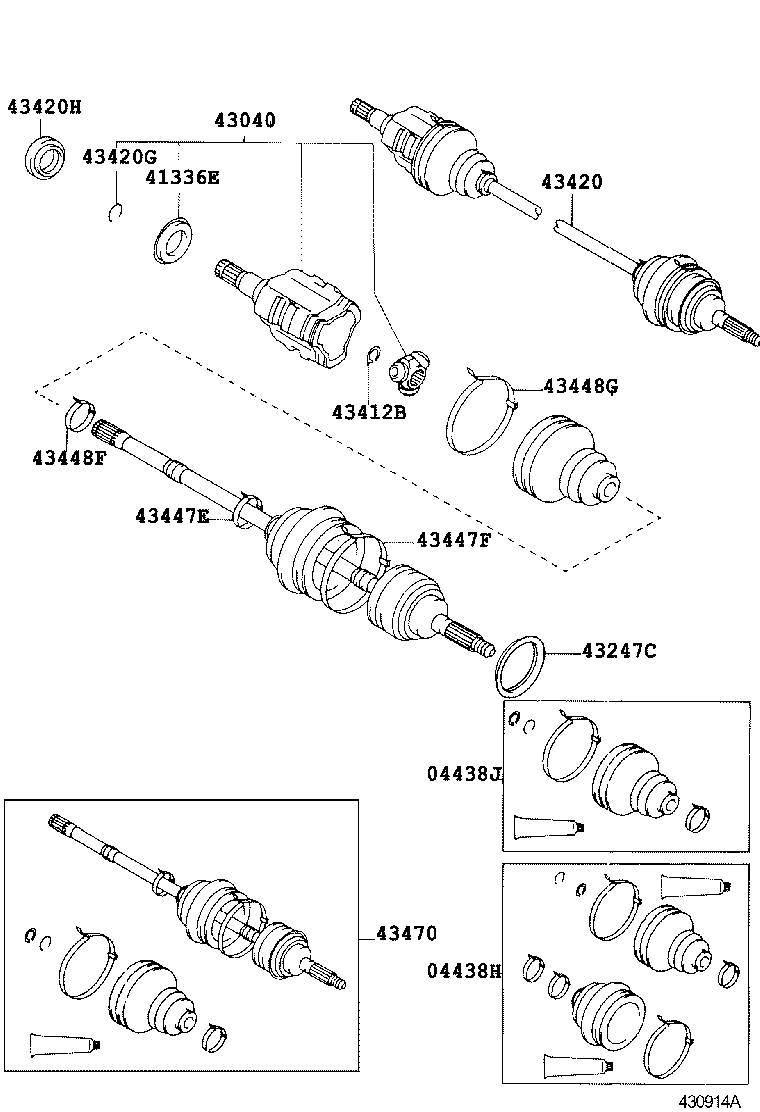  CALDINA |  FRONT DRIVE SHAFT