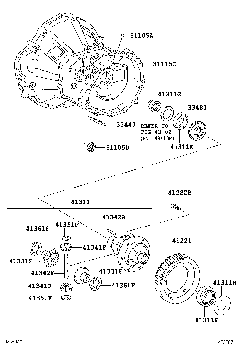  VOLTZ |  FRONT AXLE HOUSING DIFFERENTIAL