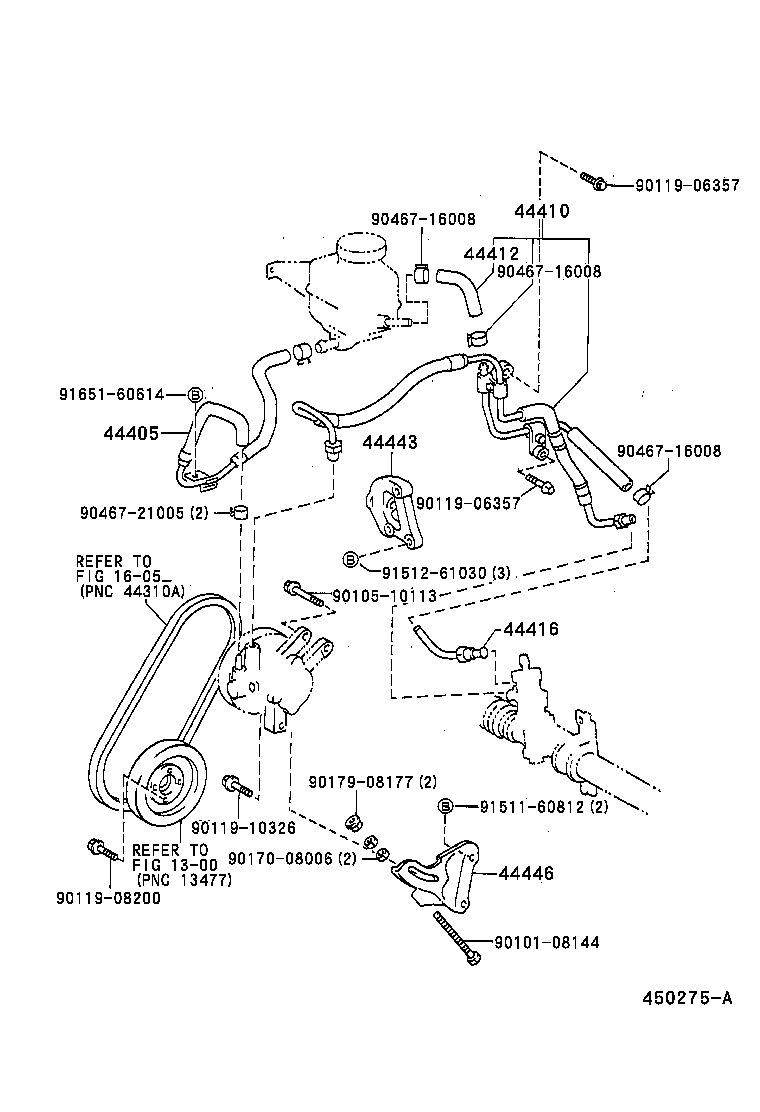  COROLLA |  POWER STEERING TUBE