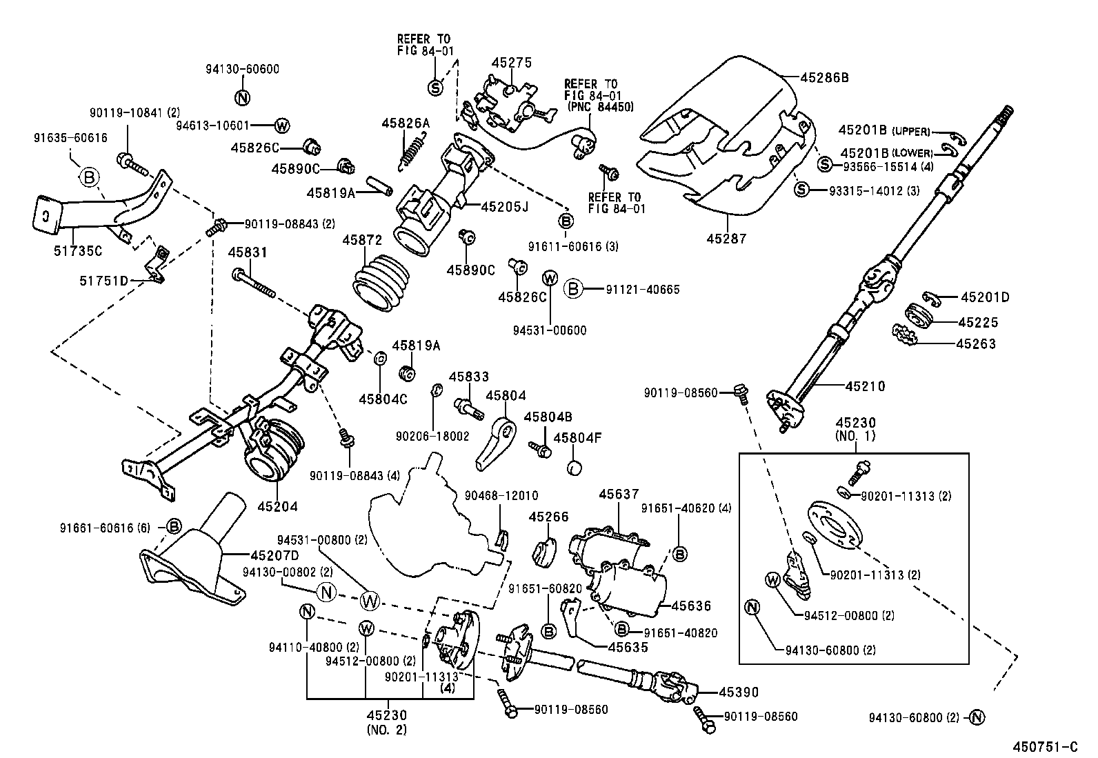  DYNA 150 TOYOACE G15 |  STEERING COLUMN SHAFT