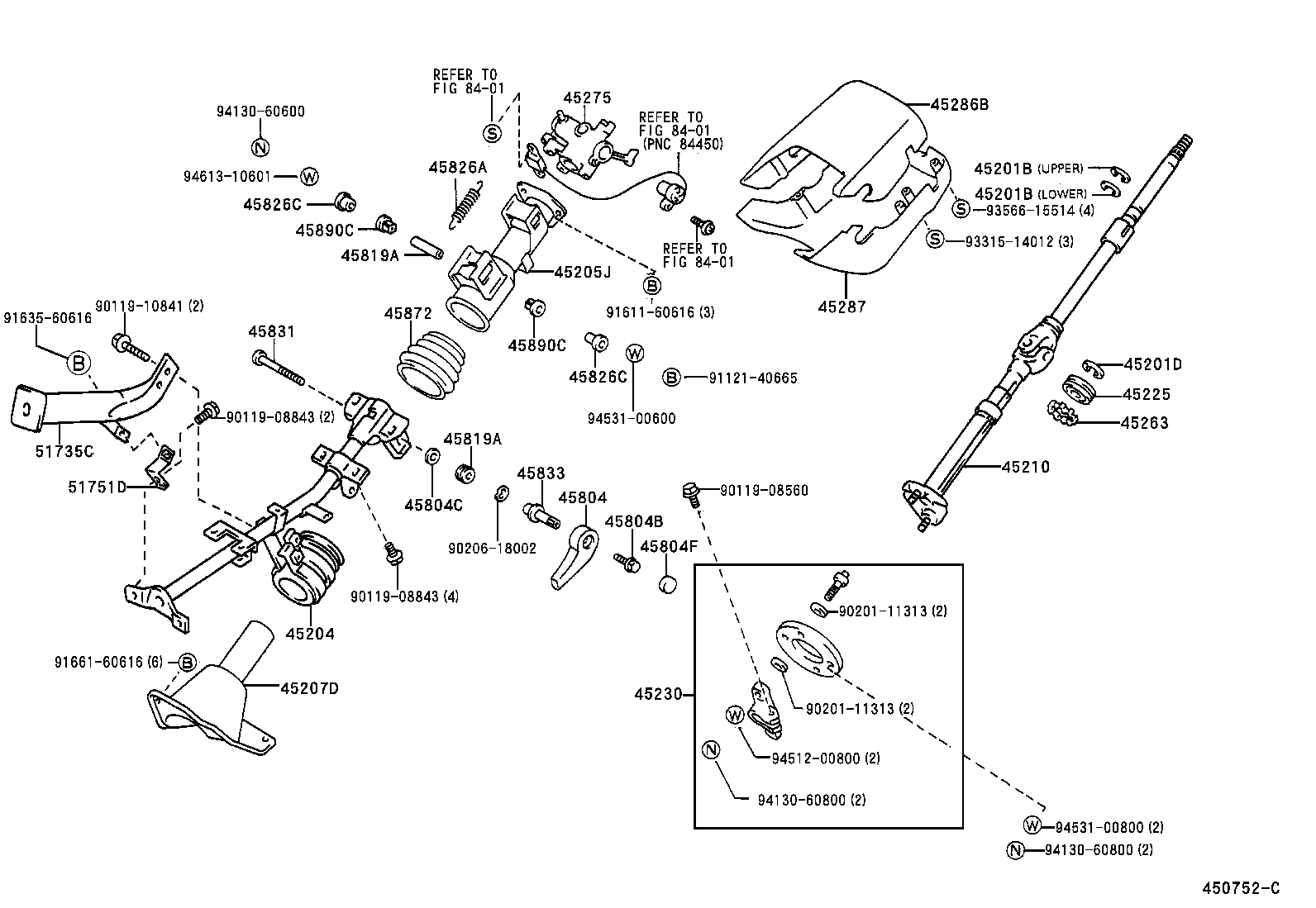  DYNA 150 TOYOACE G15 |  STEERING COLUMN SHAFT