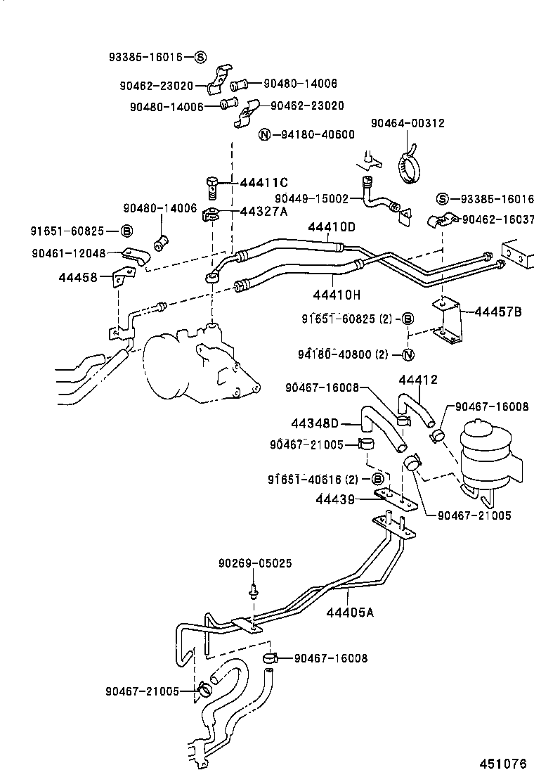  LITE TOWNACE TRUCK |  POWER STEERING TUBE