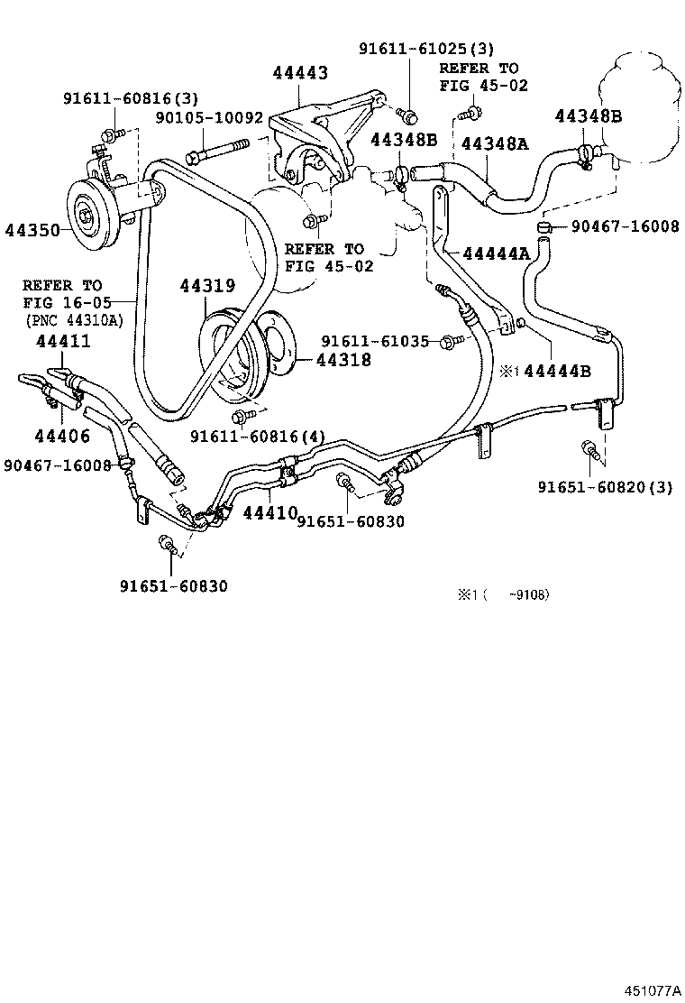  LITE TOWNACE TRUCK |  POWER STEERING TUBE