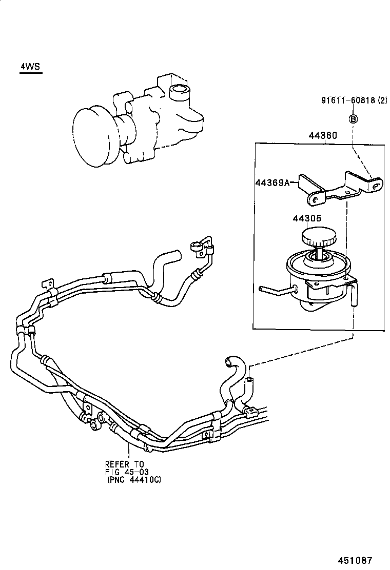  LITE TOWNACE TRUCK |  VANE PUMP RESERVOIR POWER STEERING