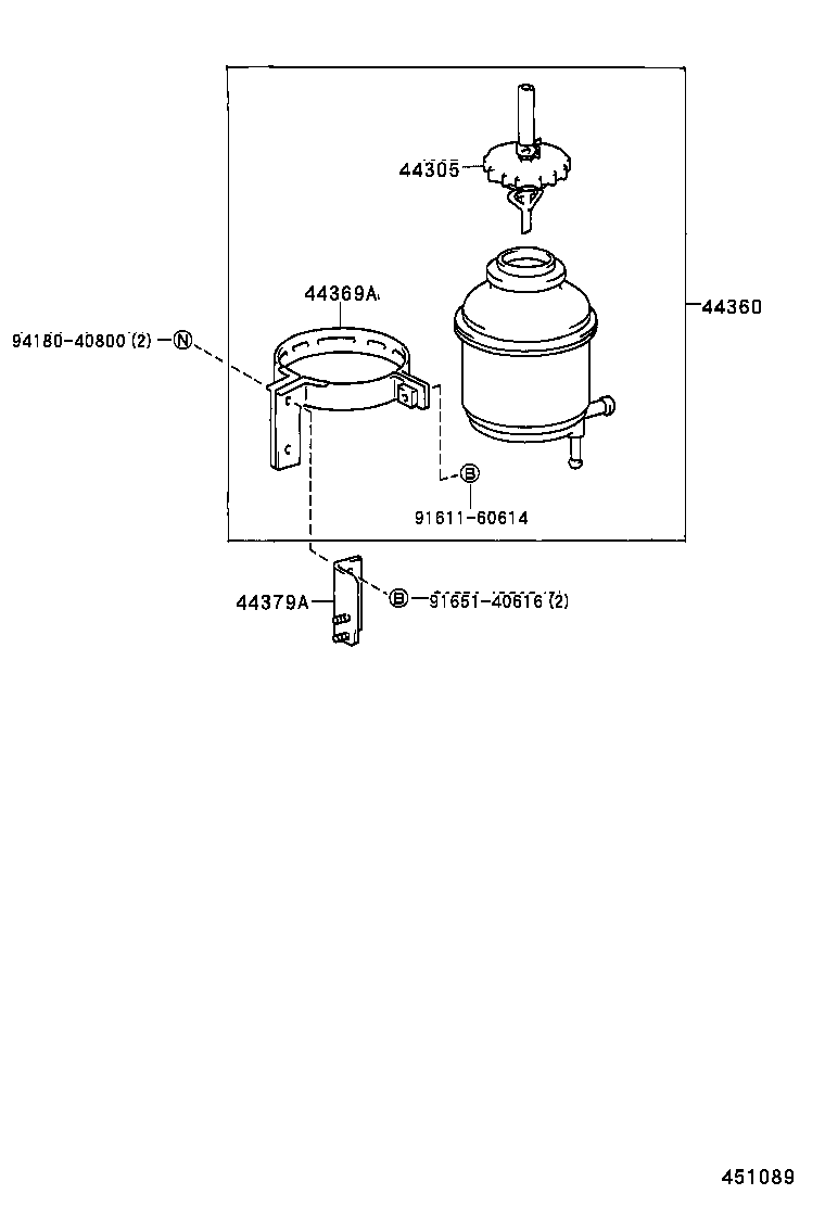  LITE TOWNACE TRUCK |  VANE PUMP RESERVOIR POWER STEERING