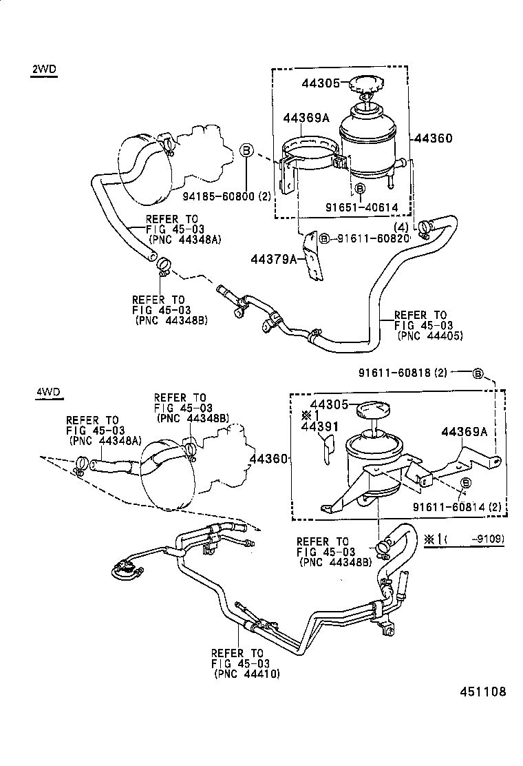  LITE TOWNACE TRUCK |  VANE PUMP RESERVOIR POWER STEERING