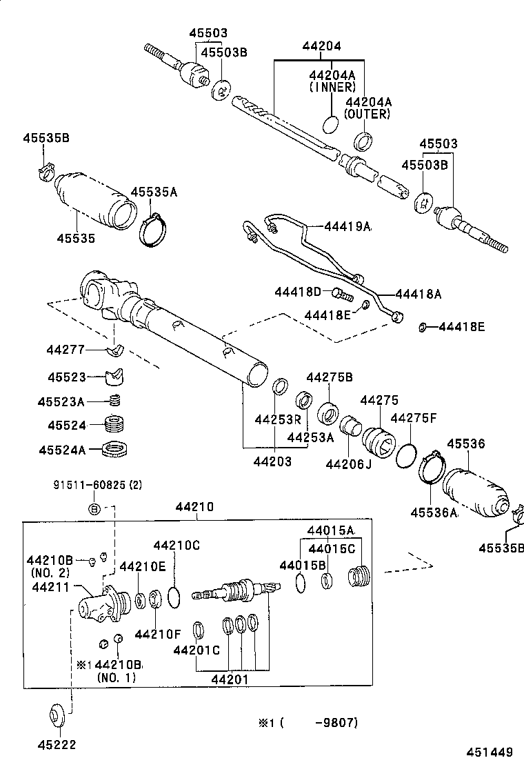  DYNA 150 TOYOACE G15 |  FRONT STEERING GEAR LINK