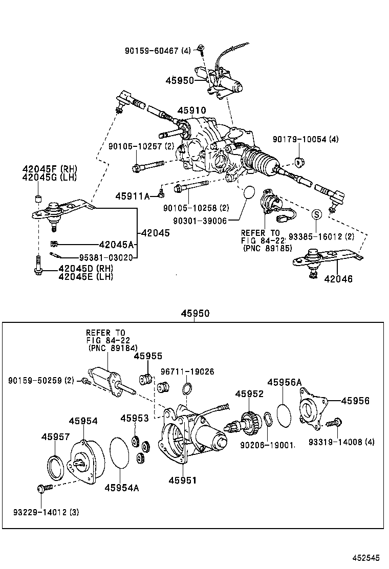  CAMRY VISTA |  REAR STEERING GEAR 4WS