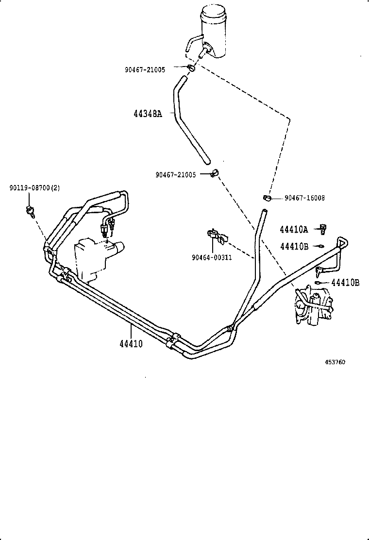  LAND CRUISER S T H T |  POWER STEERING TUBE