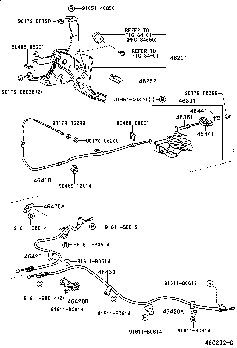  BB OPEN DECK |  PARKING BRAKE CABLE