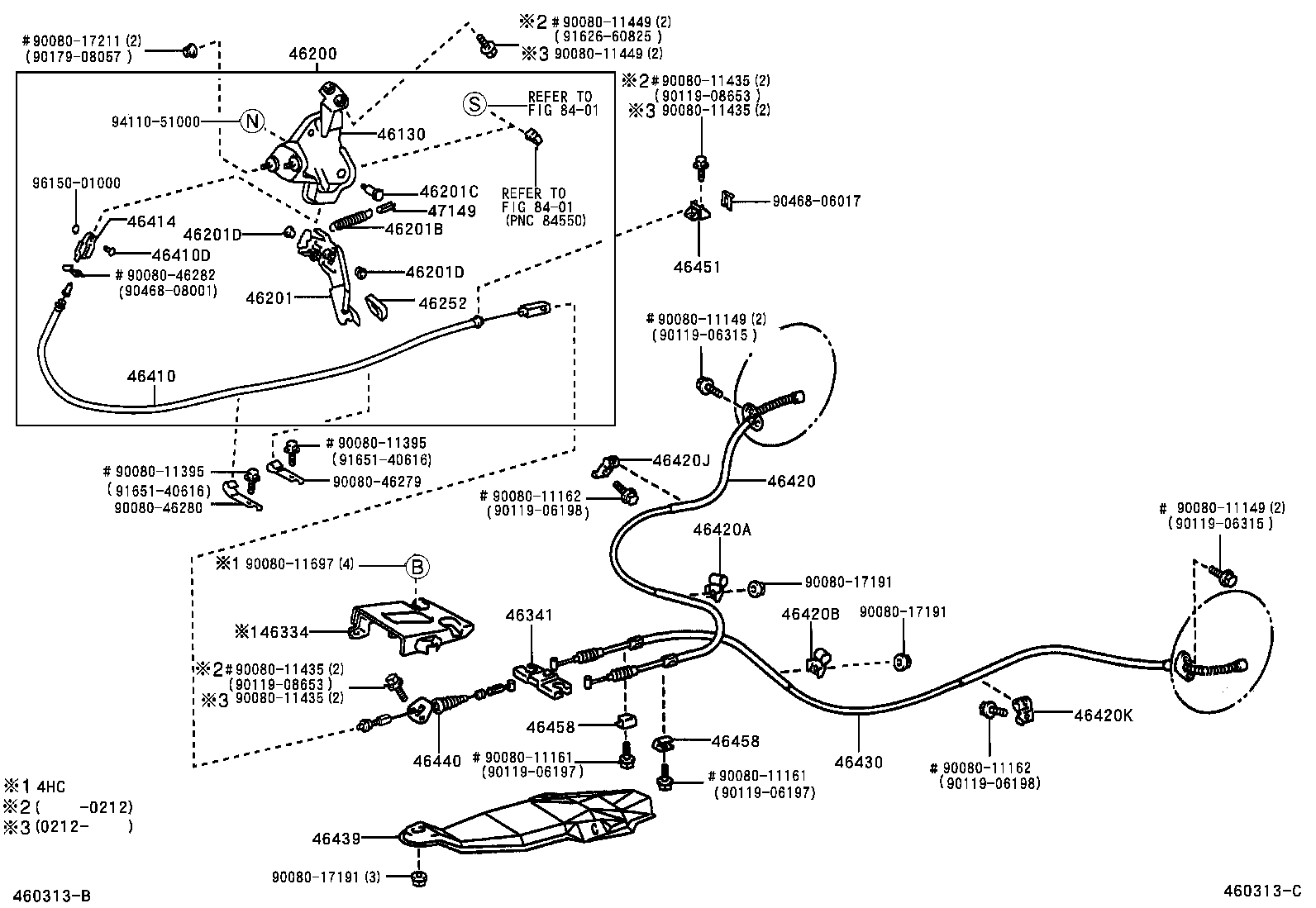  PRONARD |  PARKING BRAKE CABLE