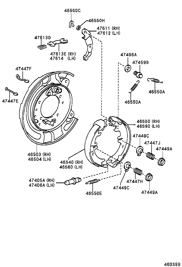  ESTIMA HYBRID |  PARKING BRAKE CABLE