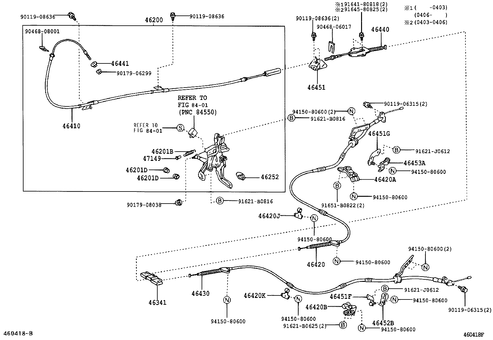  CAMRY |  PARKING BRAKE CABLE