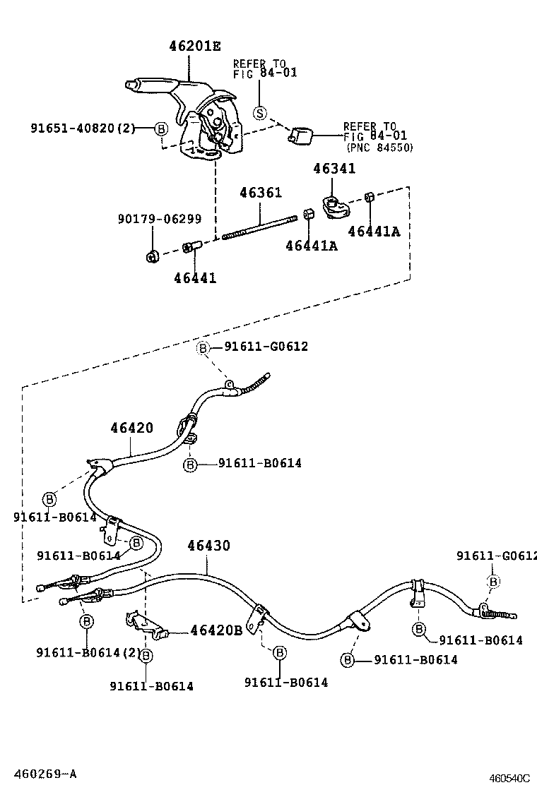  VITZ |  PARKING BRAKE CABLE