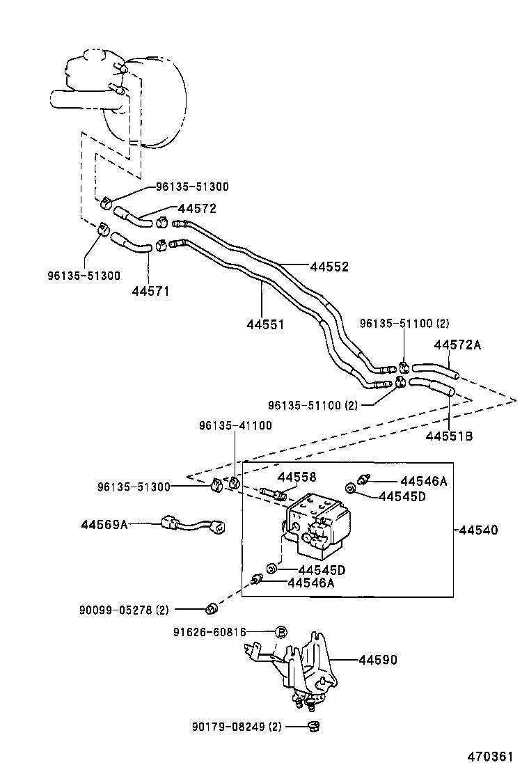  CROWN CROWN MAJESTA |  BRAKE TUBE CLAMP
