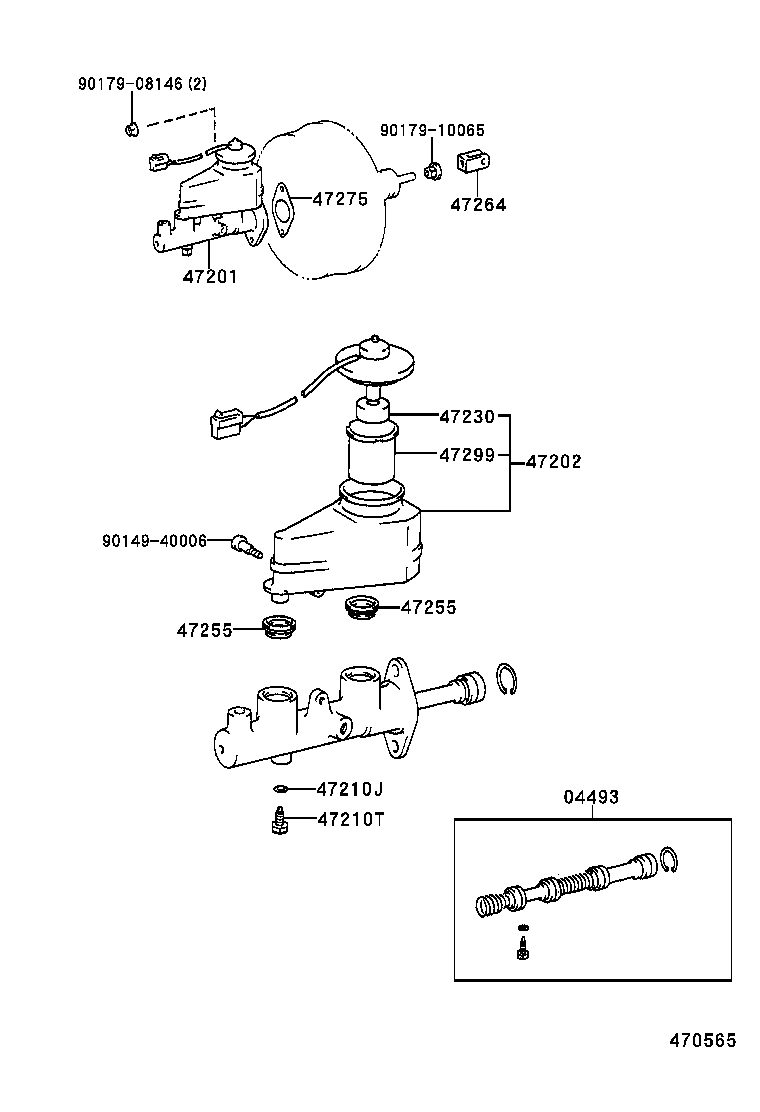  CAMRY VISTA |  BRAKE MASTER CYLINDER