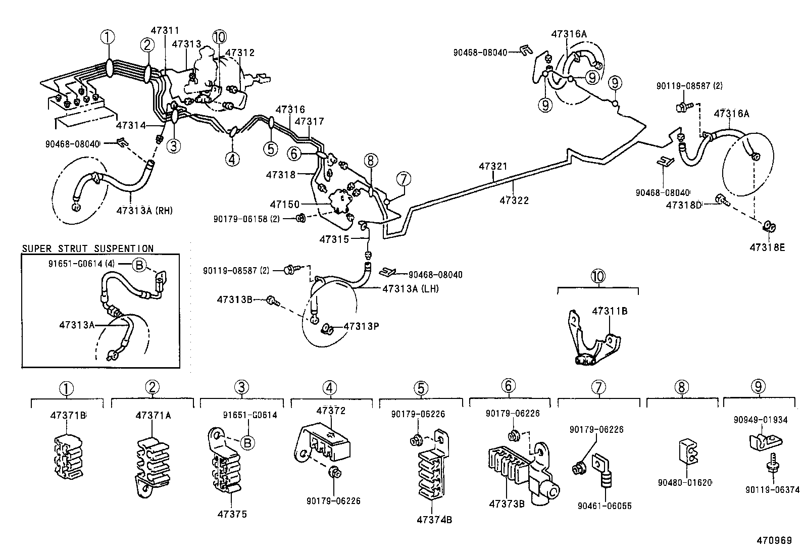  CELICA |  BRAKE TUBE CLAMP
