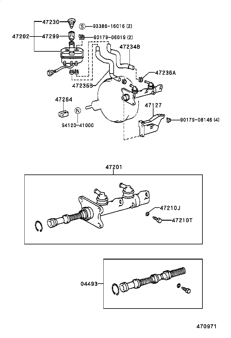  LITE TOWNACE TRUCK |  BRAKE MASTER CYLINDER