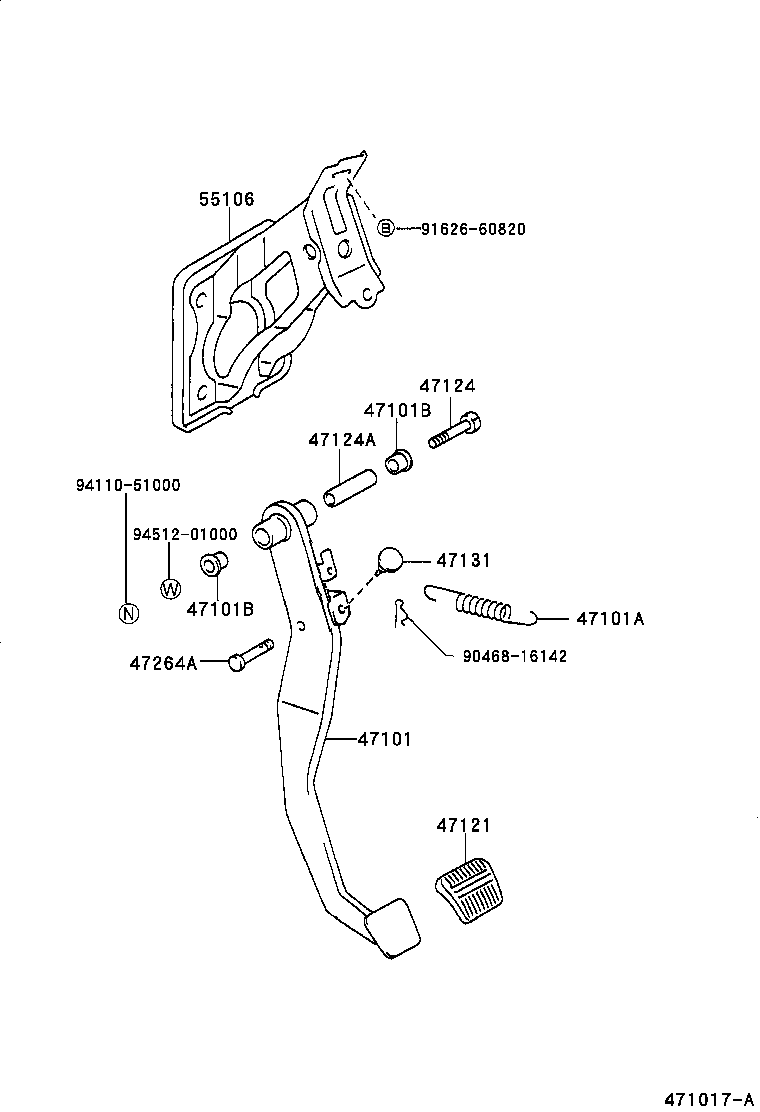  CYNOS |  BRAKE PEDAL BRACKET