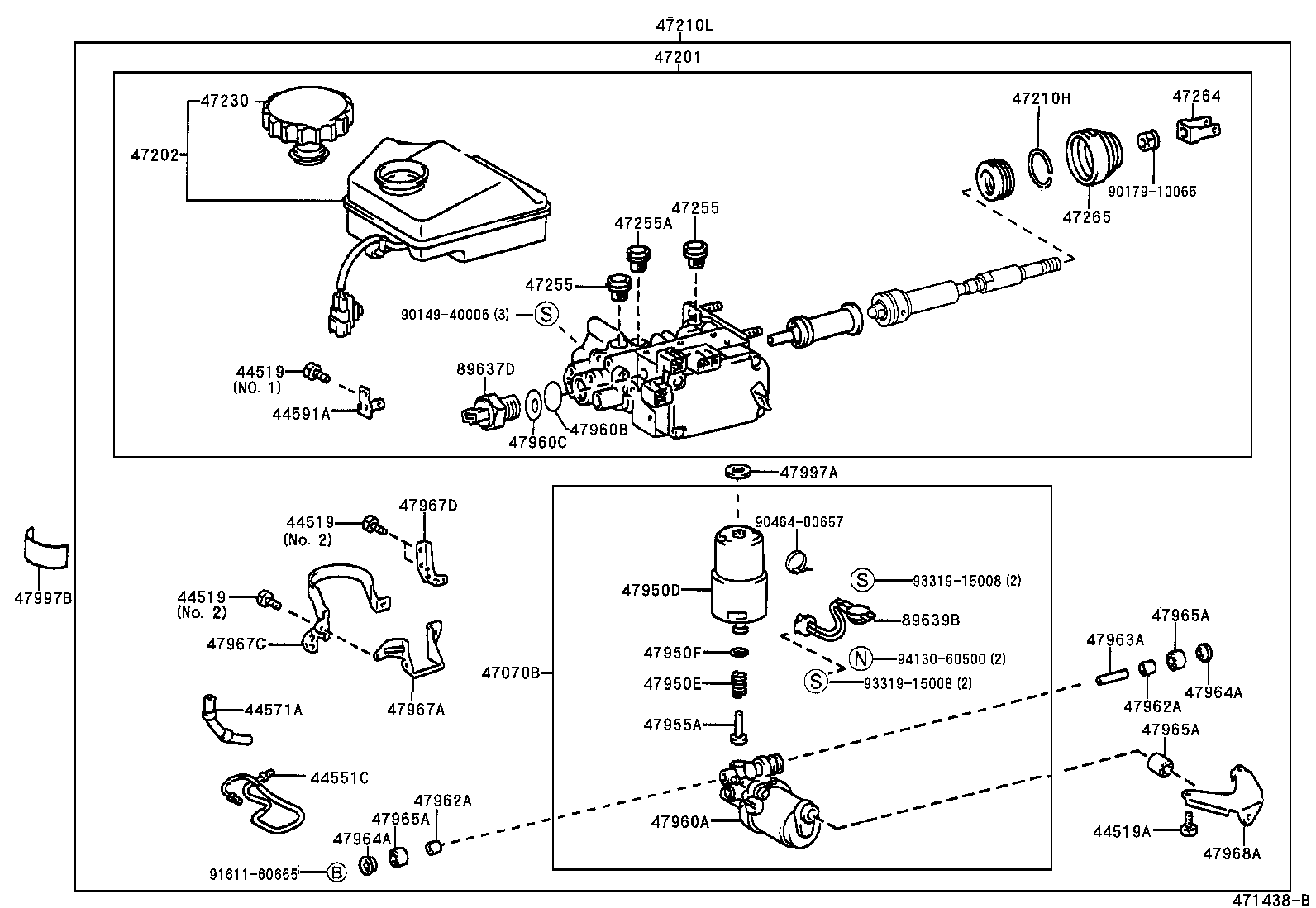  GRANVIA GRAND HIACE |  BRAKE MASTER CYLINDER